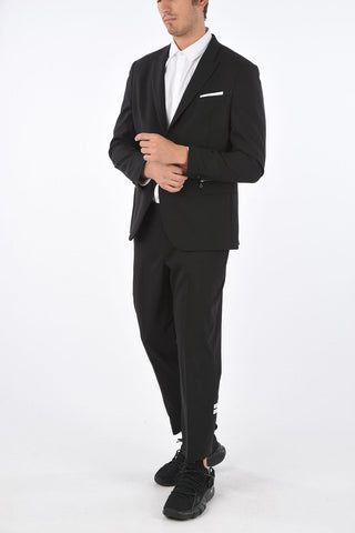 Peak Lapel SLIM FIT Blazer with Zipped Pocket