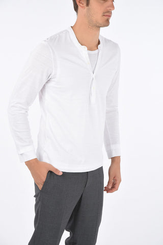 Unstructured Slim Fit Henley T-shirt