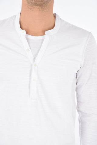 Unstructured Slim Fit Henley T-shirt