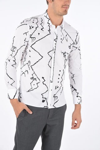 Camicia LOOSE FIT Stampa Optical