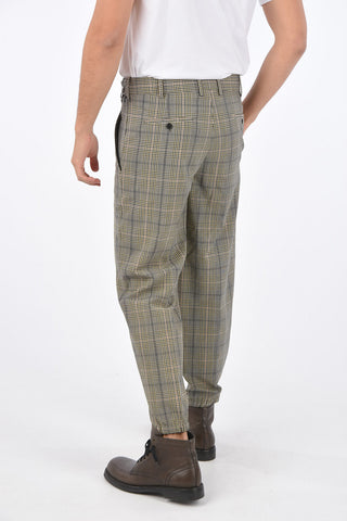 Tartan Easy Fit Trousers with Removable Belt Bag