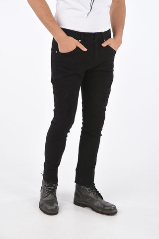 Skinny Fit Ripped Jeans with Frayed Hem 16cm