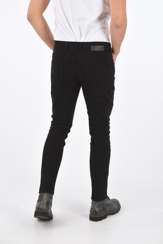 Skinny Fit Ripped Jeans with Frayed Hem 16cm