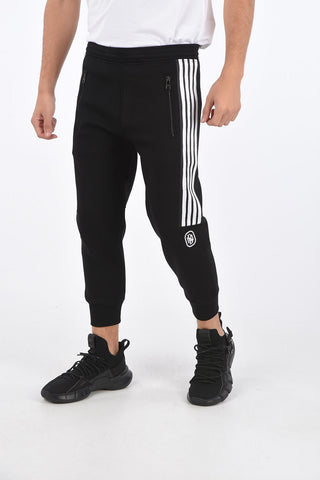 Joggers SKINNY FIT con Ricamo Monogram e Bande Laterali