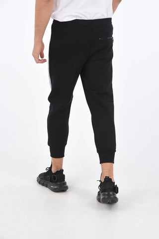 Joggers SKINNY FIT con Ricamo Monogram e Bande Laterali