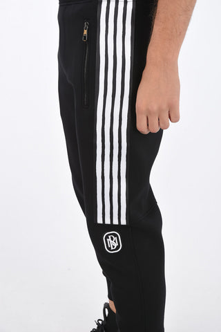 Joggers SKINNY FIT con Ricamo Monogram e Bande Laterali