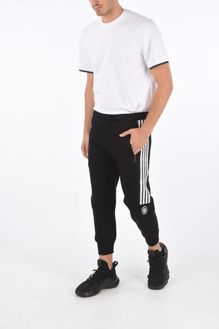 Joggers SKINNY FIT con Ricamo Monogram e Bande Laterali
