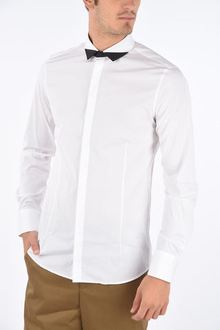 Fitted Slim Shirt with Hidden Closure