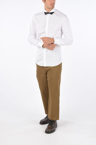 Fitted Slim Shirt with Hidden Closure
