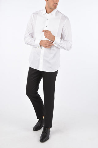 Cufflink Sleeve Wing Collar Shirt