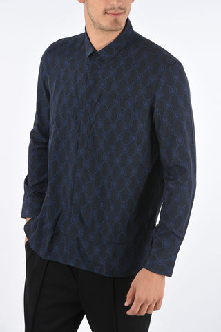 Monogram Printed Loose Fit Shirt