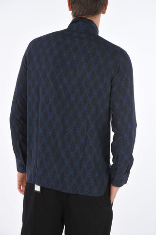 Monogram Printed Loose Fit Shirt