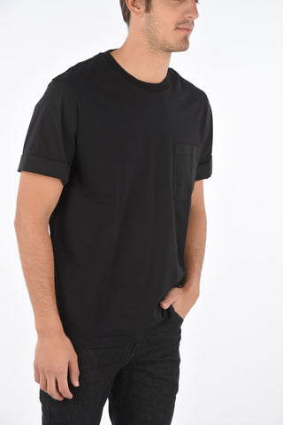 Patch Pocket Slim Fit LOGO NO LOGO Crew-Neck T-Shirt