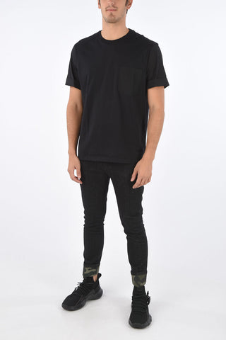Patch Pocket Slim Fit LOGO NO LOGO Crew-Neck T-Shirt