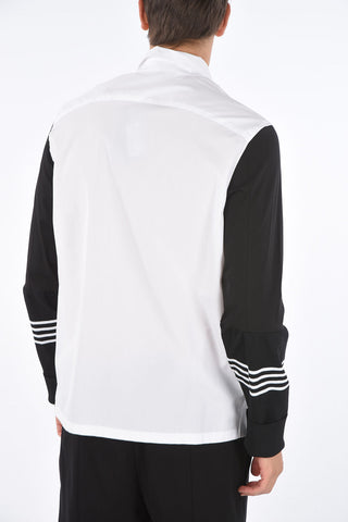 Contrasting Sleeves STRAIGHT FIT Shirt