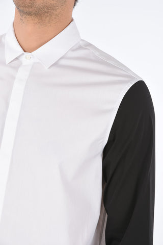 Contrasting Sleeves STRAIGHT FIT Shirt