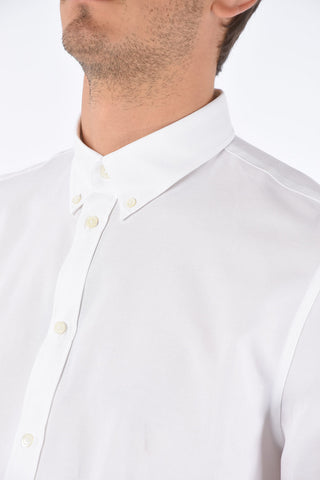 Back Logo Printed Button-Down Shirt