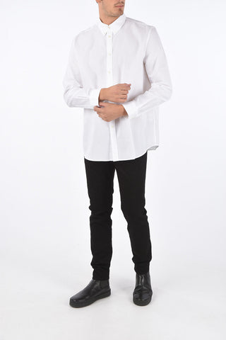 Back Logo Printed Button-Down Shirt