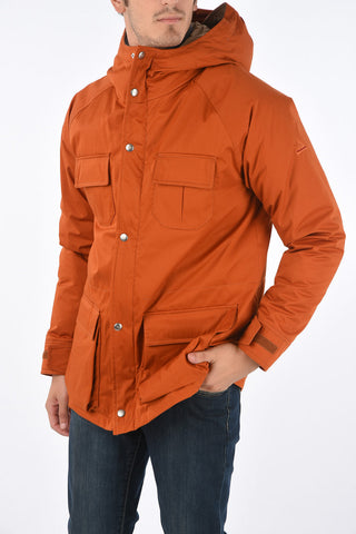 Zip closure Down Jacket with hood