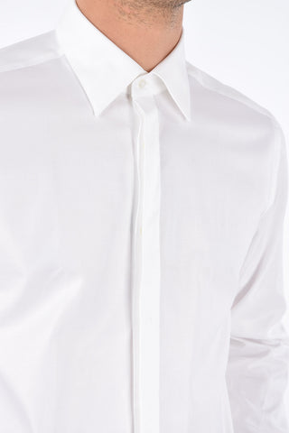 CC COLLECTION Spread Collar Shirt with Cuff Link
