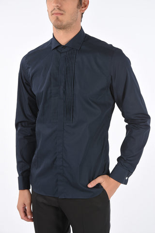 CC COLLECTION Spread Collar Tuxedo Shirt
