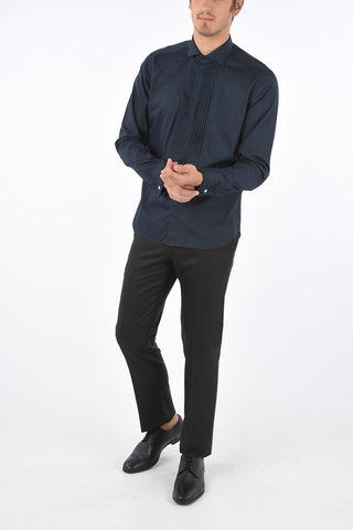CC COLLECTION Spread Collar Tuxedo Shirt