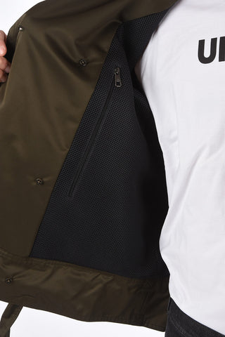 Peacoat with Leather Inserts