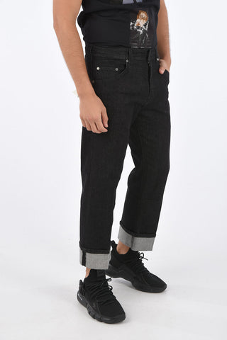 Tube Fit Jeans with Cuffed Hem 22cm