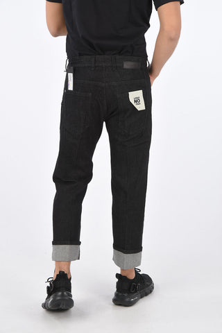 Tube Fit Jeans with Cuffed Hem 22cm