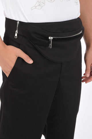 Pantaloni Cropped con Marsupio Removibile