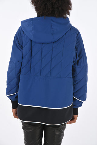 quilted jacket with hood