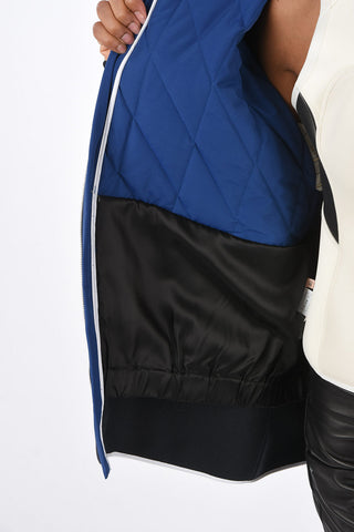 quilted jacket with hood