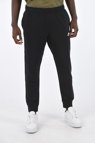 Joggers a tinta unita con logo ricamato
