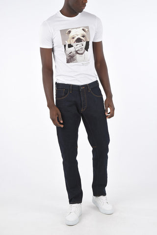 EMPORIO ARMANI Dark Wash Mid Rise Jeans