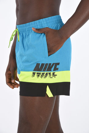 Logo-Print Boxer Swim Briefs