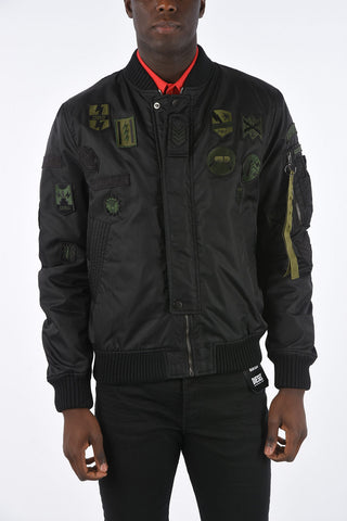 BLACK GOLD Bomber W-LOVICH con patches