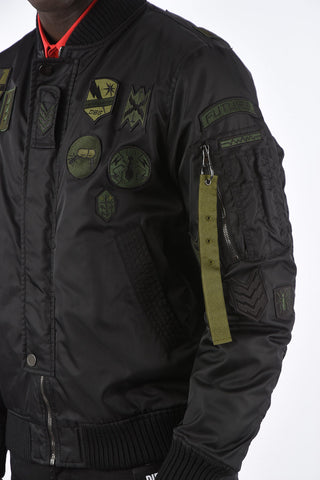 BLACK GOLD Bomber W-LOVICH con patches