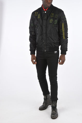BLACK GOLD Bomber W-LOVICH con patches