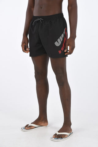 Logo Printed Boxer Swimsuit