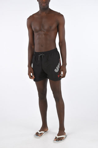 Logo Printed Boxer Swimsuit
