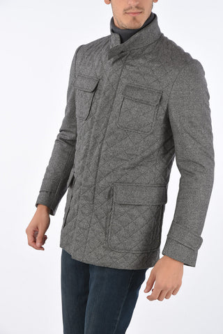 ID OUTDOOR Wool and Cashmere Padded Jacket