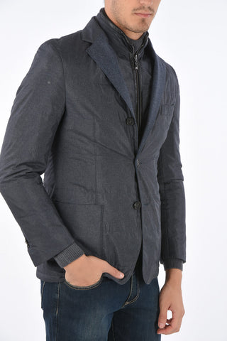 ID OUTDOOR Giacca Fantasia Herringbone con Imbottitura