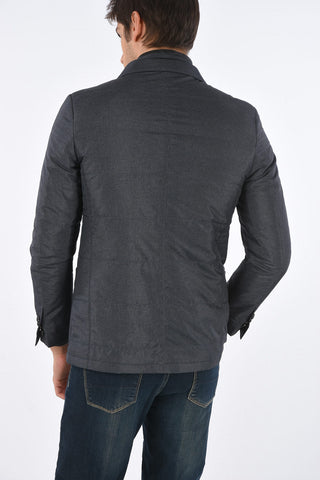 ID OUTDOOR Giacca Fantasia Herringbone con Imbottitura