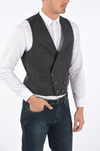 Extrafine Wool CEREMONY ACADEMY Double Breasted Vest