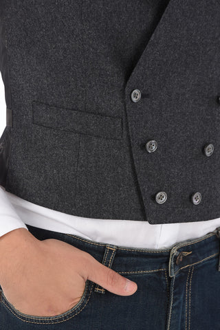 Extrafine Wool CEREMONY ACADEMY Double Breasted Vest