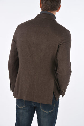 ID OUTDOOR Silk and Cashmere Jacket with Removable Suede Insert