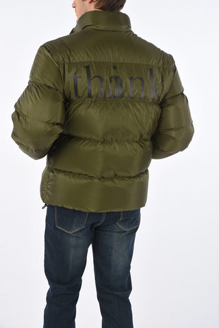 hidden closure down jacket