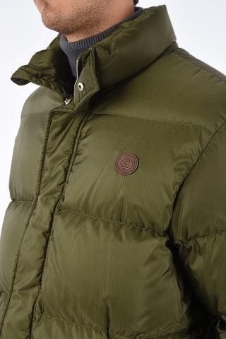 hidden closure down jacket