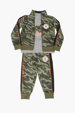Sweatshirt, T-Shirt and Jogger Set