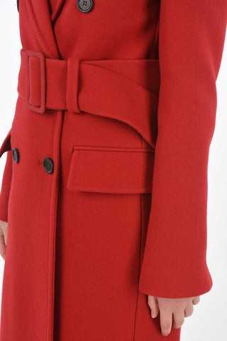 Double Breasted Coat with Belt